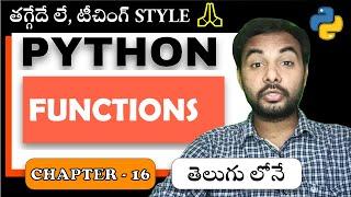 Python Tutorial For Beginners | Python Tutorial | Suresh Techs | Functions | Chapter 16