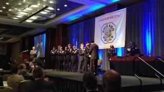 Andrew Holmes recieves the Richard J. Daley Police Medal of Honor Award