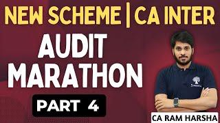 AUDIT MARATHON | AUDIT REVISION MAY 2024 NEW SCHEME | CA INTER AUDIT | PART 4