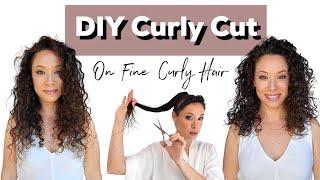 DIY HAIRCUT ON CURLY HAIR | My first at home curly cut 