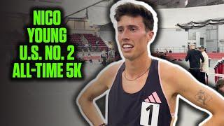 Nico Young Reacts To U.S. No. 2 ALL-TIME 5k At Last Chance Qualifier At BU 2025