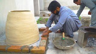 Tandoor Kasy Lagaya Jaata hay ? | Primitive Technology Making Traditional Mud Tandoor | Hafiz Naveed