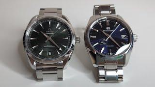 Omega Aqua Terra Vs Grand Seiko SBGA375 (44GS)