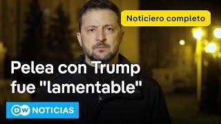  DW Noticias del 4 de marzo: Zelenski quiere "arreglar las cosas" con Trump [Noticiero completo]