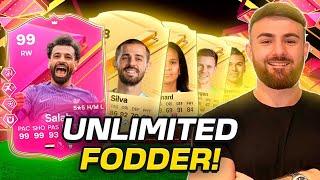 How to EASILY get UNLIMITED FODDER in EAFC 24 (FREE packs & fodder) *EASY method FUTTIES UPDATE*