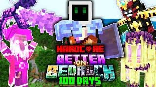 I Survived 100 Days In BETTER ON BEDROCK Hardcore!