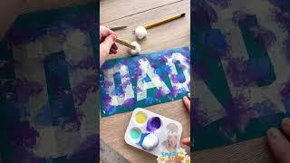DAD Tape Resist Painting | Easy Father’s Day Craft for Kids