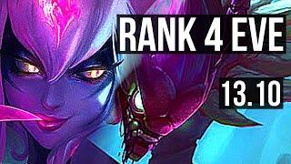 EVELYNN vs KHA'ZIX (JNG) | 9/0/8, Rank 4 Eve, Legendary, 400+ games | KR Grandmaster | 13.10