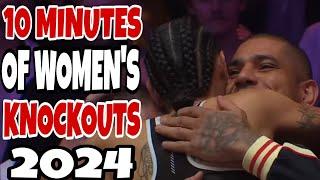 10 Minutes of Women's Knockouts 2024 | Starring Alex Pereira's Sister , Aline Pereira 