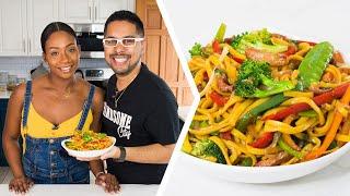 How To Make Chicken & Pork Lo Mein/Chinese Noodles | Foodie Nation