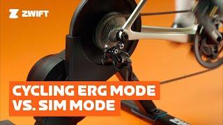 SIM vs ERG Mode on Zwift