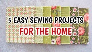 5 EASY Sewing Projects for the Home   Useful things to Sew   가정용 봉제 프로젝트 5가지   바느지