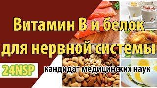 Какая польза от витаминов группы B и белка для организма и нервной системы?