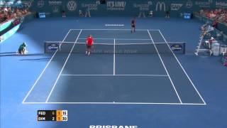 Roger Federer vs Grigor Dimitrov - Brisbane 2015 SF Highlights