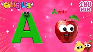 ABC Phonic Song + A For Apple - Toddler Learning Video Songs| Nursery Rhymes| Alphabet Song For Kids