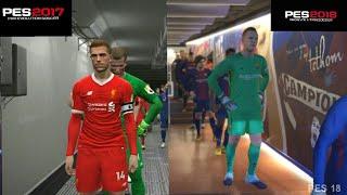 PES 18 vs PES 17 || pc graphic and gameplay comparison