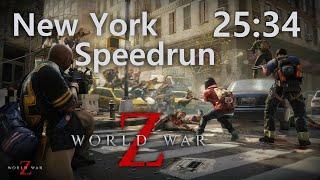 World War Z Speedrun - New York 25:34.8 [2 Players Easy]