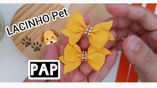 Par de LACINHO PET / Fácil Lacinho pra pets !!!dog bow tie!!! PAP - Diy fácil e rápido