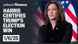 Vice President Harris presides over Electoral College vote count