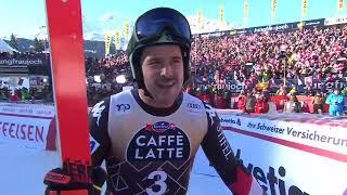 Mens Alpine Skiing World Cup Wengen Switzerland Mens Downhill 2024 Run 1