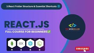  Master React JS: Ultimate Folder Structure & Essential Shortcuts!  |  Beginner-Friendly Tutorial