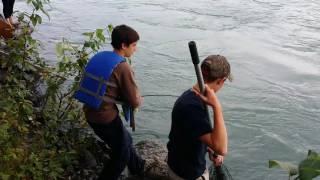 Dylan Face Fishing the Kenai River