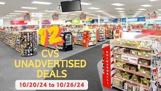 CVS unadvertised deals 10/20/24-10/26/24 | 12 unadvertised deals plus (1) Freebie