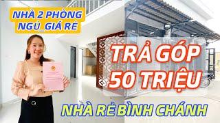 TRẢ GÓP_50 TRIỆU,BÁN NHÀ CHỢ BÌNH CHÁNH 500 Trieu. NHÀ GIÁ RẺ BÌNH CHÁNH.GIÁ CÔNG NHÂN_SHR. Thổ 100%