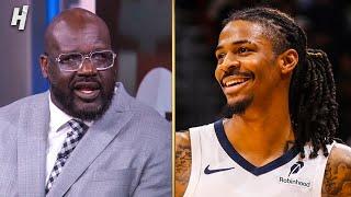 SHAQ & TNT crew REACT to Ja Morant’s INSANE GAME-WINNER vs Heat 