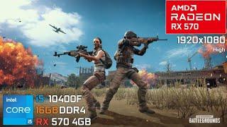 PUBG PC | Intel Core i5-10400F + Radeon RX 570 4GB in 1080p