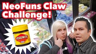 Vegemite claw machine challenge at NeoFuns arcade! | The Crane Couple