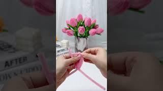 Làm hoa tulip bằng kẽm nhung cùng Thi Florist #thucong #handmade #kemnhung #thiflorist #diyhandmade