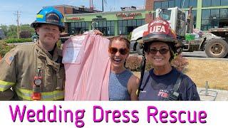 Utah Firefighters Rescue Wedding Dress