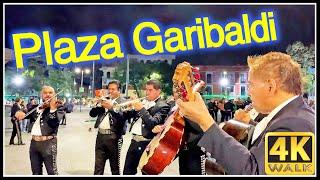 4K WALK Plaza Garibaldi Mexico City CDMX slow tv Travel vlog