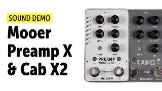 Mooer Preamp Model X & Mooer Cab X2 - Sound Demo (no talking)