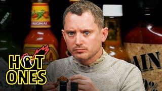 Elijah Wood Tastes the Lava of Mount Doom While Eating Spicy Wings | Hot Ones