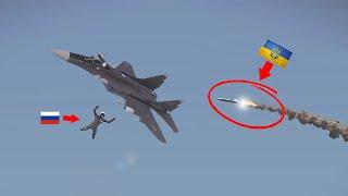 Air Battle!! Heavy Loss For Russia 20 MiG-29 Fighter Jets Destroyed By Ukrainian F-16 Falcon Missile