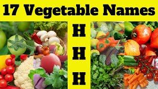 Vegetable Name Vocabulary | 17 Vegetable Names Starting with 'H' | Vegetables Vocabulary Part 8