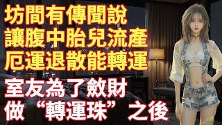坊間有傳聞說讓腹中胎兒流產厄運退散能轉運室友為了斂財做“轉運珠”之後 #情感共鳴 #情感故事 #為人處世 #講故事 #日常生活 #情感 #深夜聽故事 #家庭故事