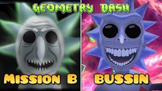 (All Coins) Mission B vs BUSSIN Comparison - Geometry Dash