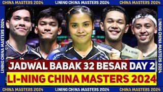 [LAGI] PARTAI DERBI DI HARI KEDUA! Jadwal Lengkap China Masters 2024 Babak 32 Besar#chinamasters2024