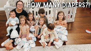 5 KIDS in diapers! How many do we change in a day?