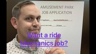 SO YOU WANT TO BE A RIDE MECHANIC