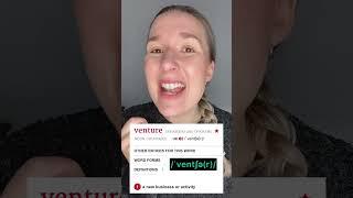 Pronounce VENTURE with me! #englishpronunciation #shorts