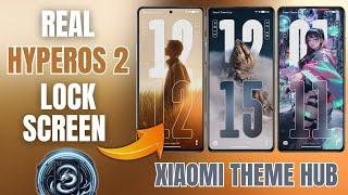 Real HyperOS 2 Lock Screen Theme for Any Xiaomi HyperOS 1 and Miui Devices | Xiaomi Theme Hub