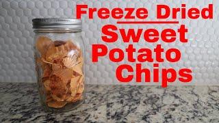 Freeze dried Sweet Potato Chips -- Freeze Dried Yams #sweetpotatorecipes