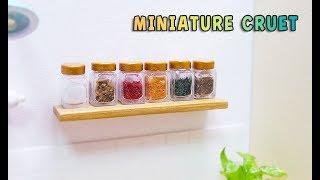 Doll Kitchen#13 DIY miniature cruets 미니어쳐 양념병세트 만들기