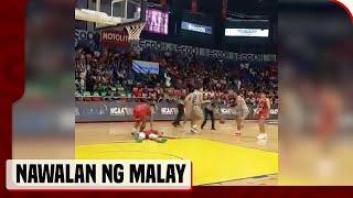 JM Bravo ng LPU Pirates, nawalan ng malay sa gitna ng NCAA game