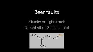 Skunky or catty - Lightstruck beer fault