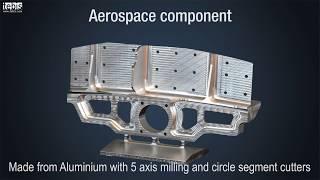 Strategie Tebis per il settore Aerospace. Fresatura a 5 assi con frese profilate